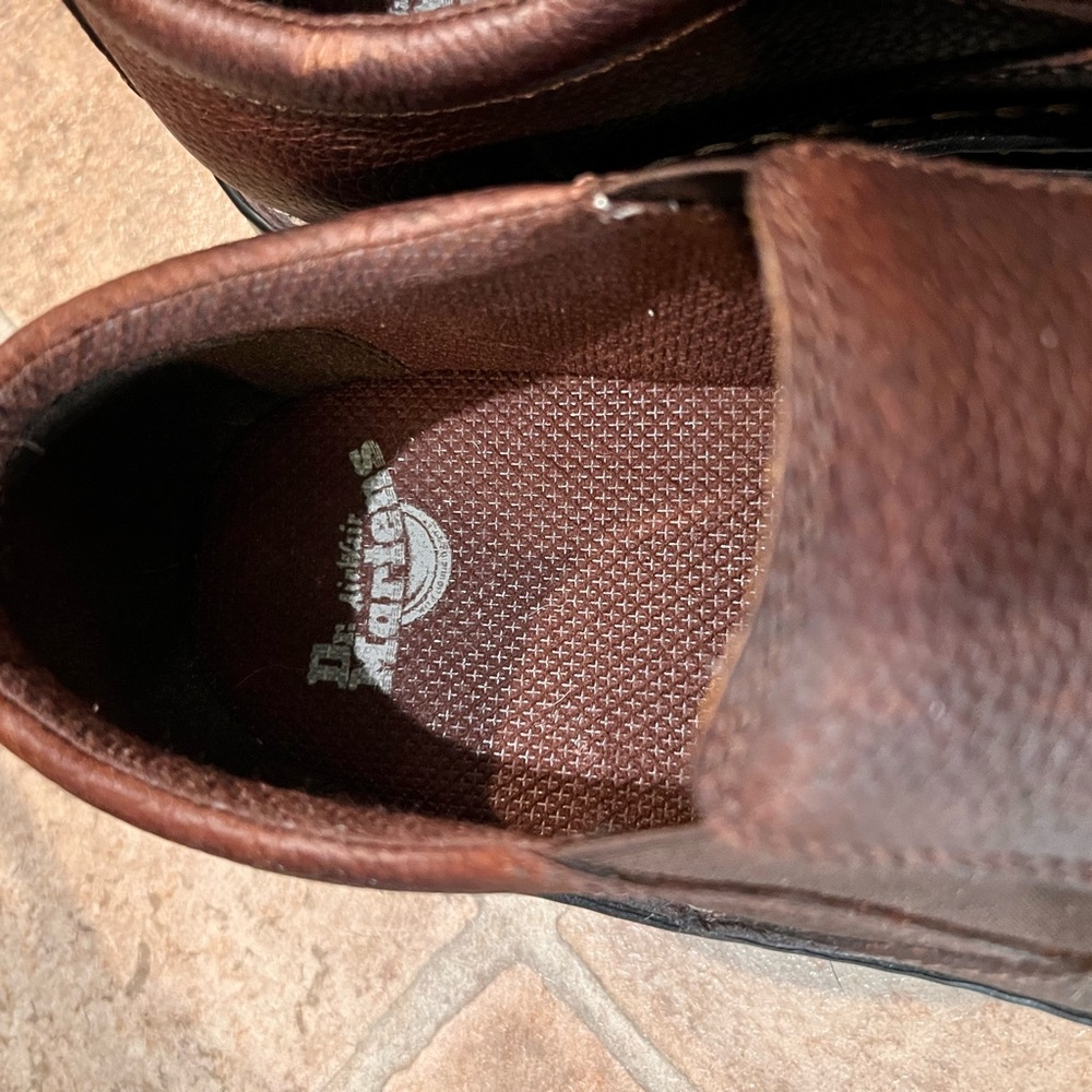 Dr. Martens Leather Slip On Shoes